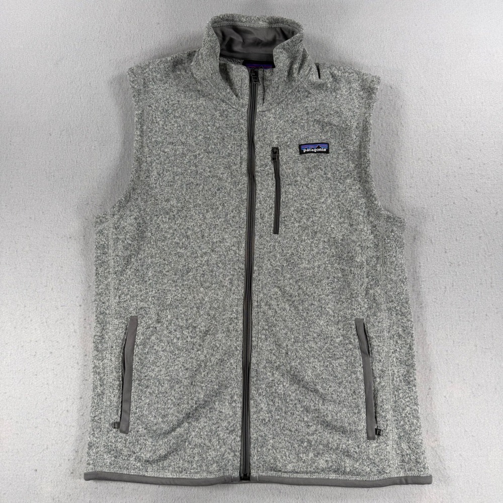 Y2K Patagonia Better Sweater Vest Mens Medium Grey Full Zip Fleece
